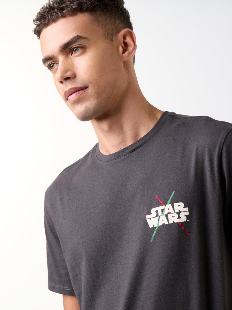 T-shirt 'Star Wars' imprimé recto/verso Noir - Kiabi