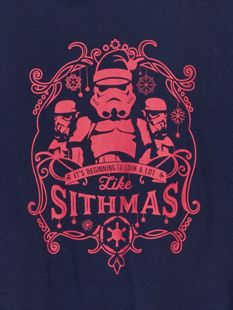 T-shirt 'Star Wars' 'noël' Marine - Kiabi