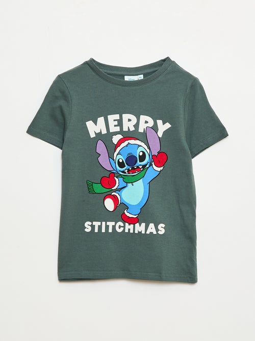 T-shirt 'Stitch' 'Disney' à manches courtes 'Noël' - Kiabi