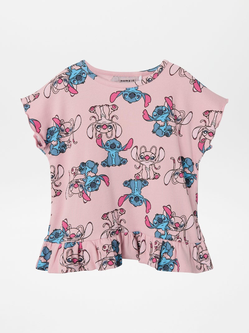 T-shirt 'Stitch' 'Name it' ROSE - Kiabi