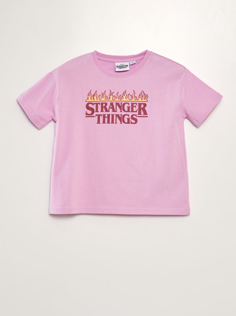 T-shirt 'Stranger Things' Violet - Kiabi