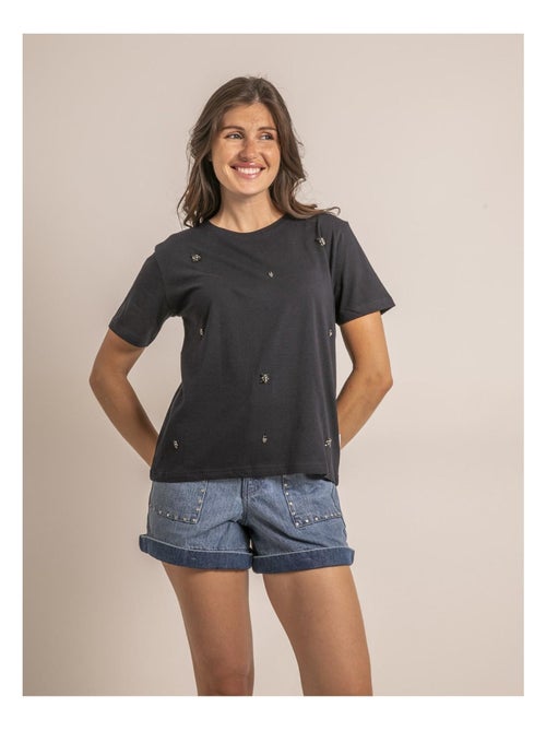 T shirt strass ferdi - Kiabi