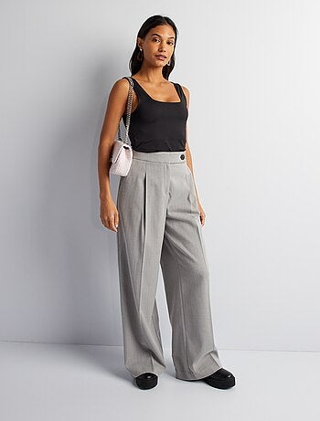 T-shirt stretch à col carré