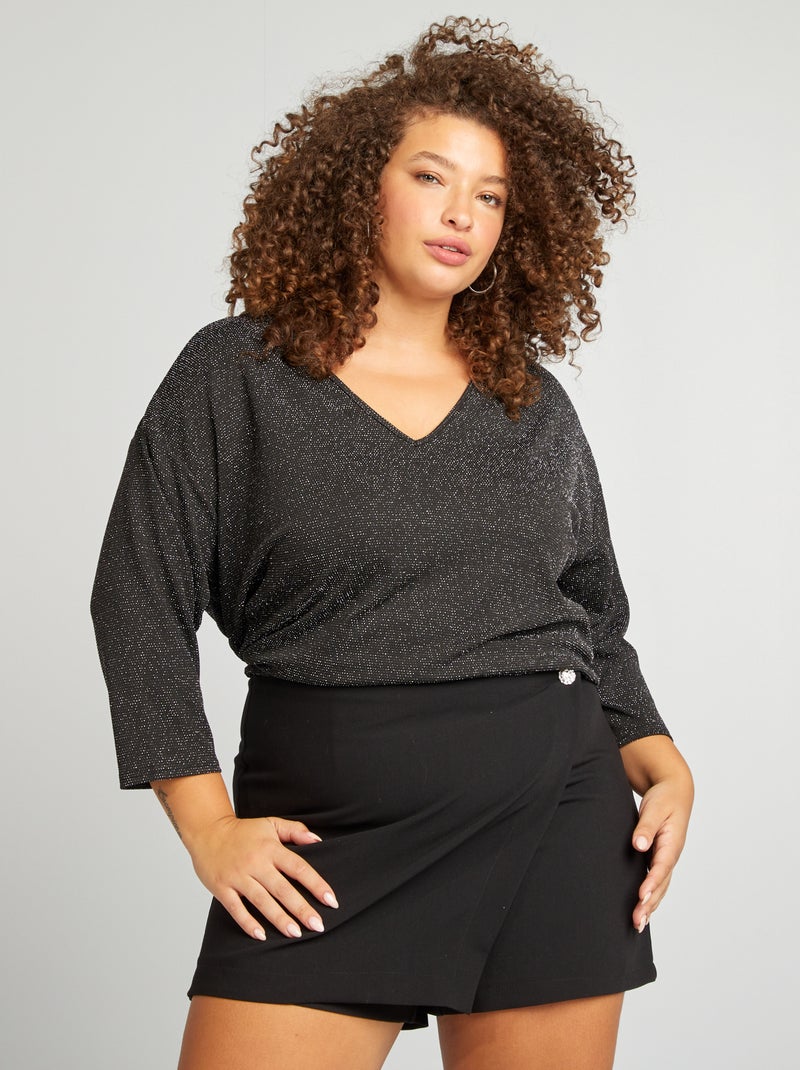 T-shirt stretch 'Vero Moda Curve' Noir - Kiabi