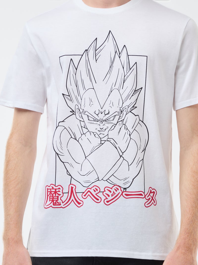 T-shirt 'Sun city' 'Dragon ball z' en coton Blanc - Kiabi