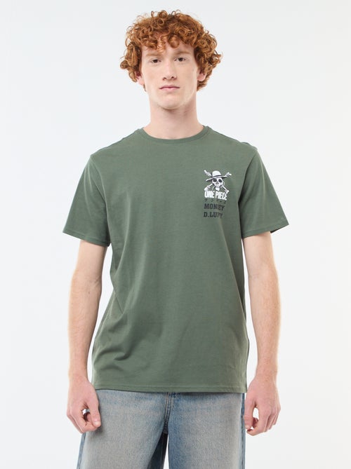 T-shirt 'Sun city' 'One piece' en coton - Kiabi