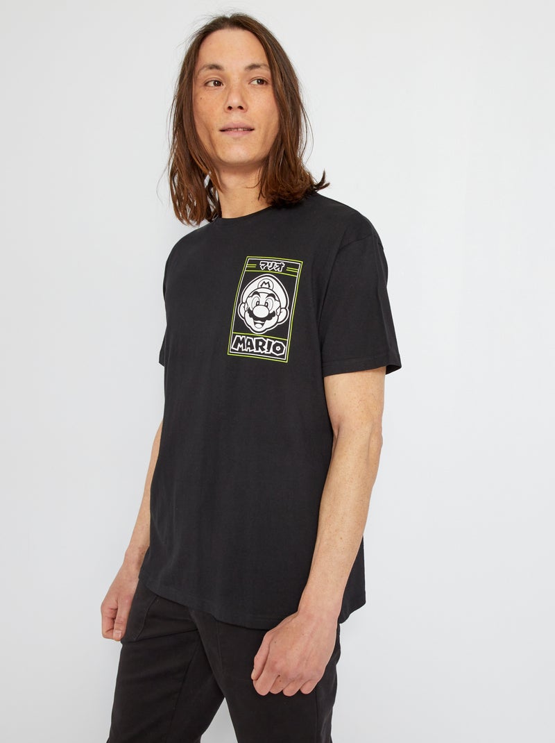 T-shirt 'Super Mario' noir - Kiabi