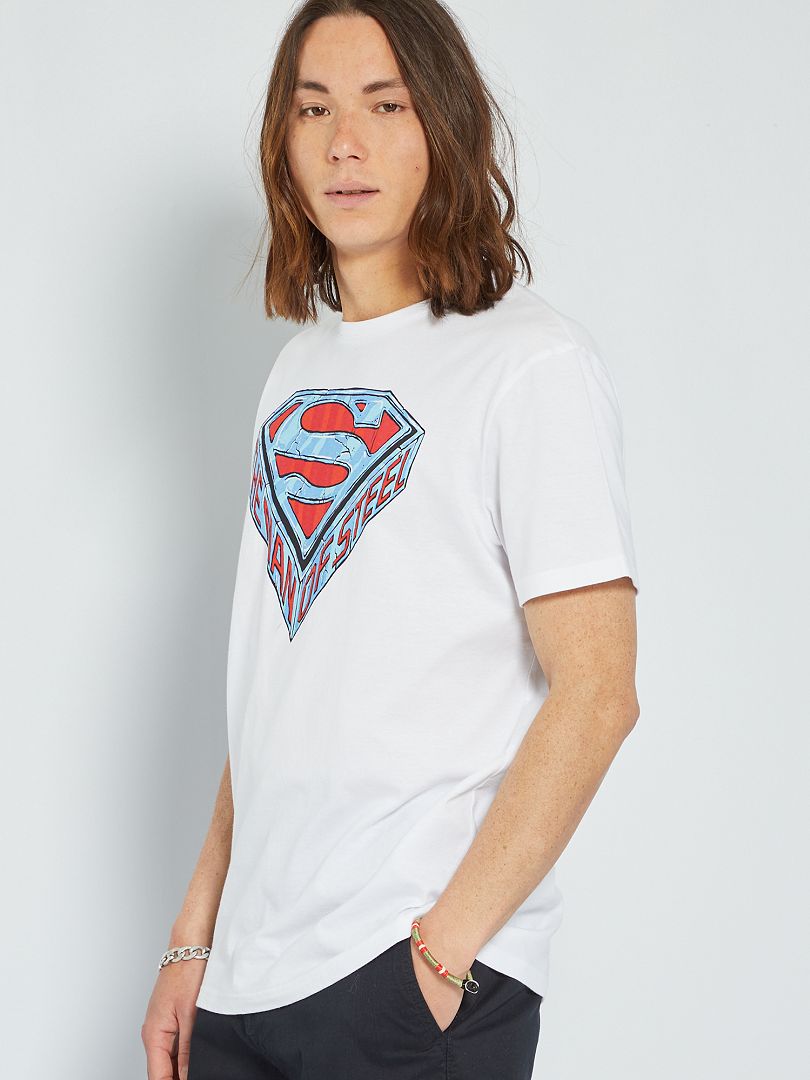 T shirt Superman blanc Kiabi 13.00