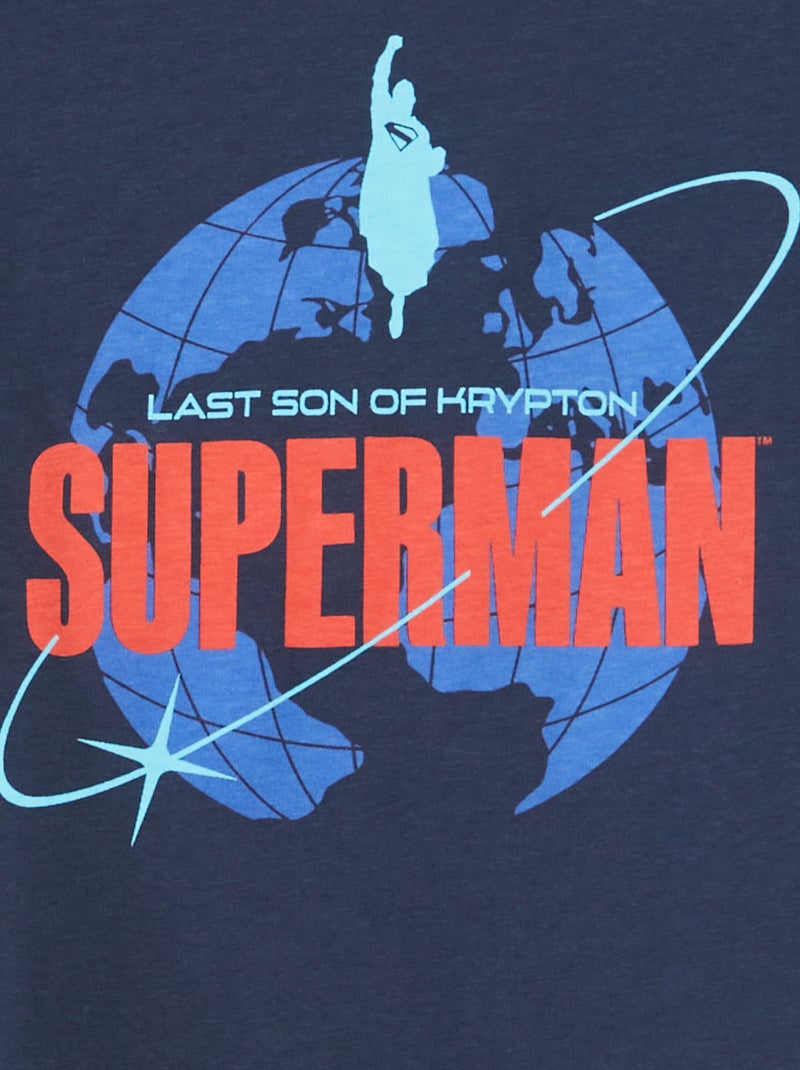 T-shirt 'Superman' 'DC Comics' manches courtes Noir - Kiabi