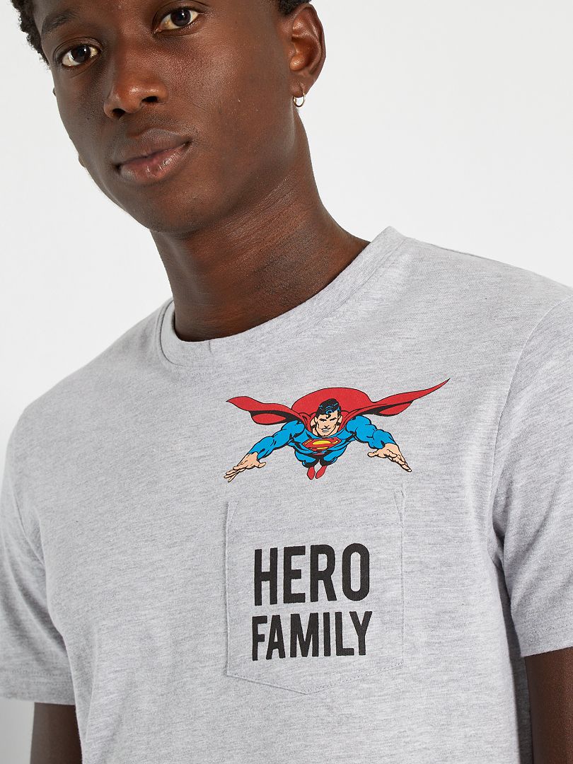 T-shirt 'Superman' grijs - Kiabi