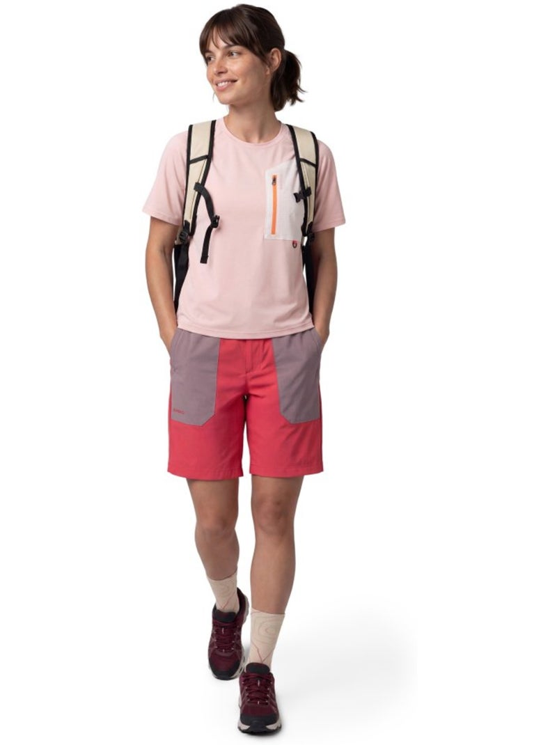 T-shirt technique randonnée femme femme waterton-w Rose - Kiabi