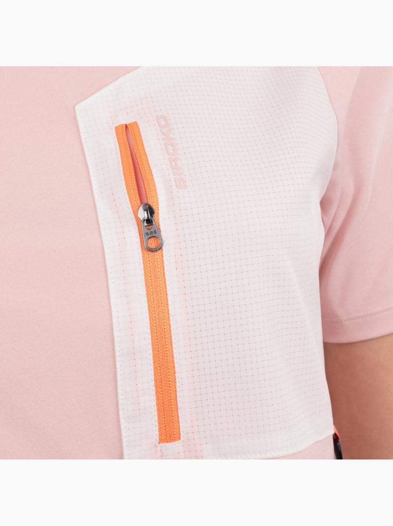 T-shirt technique randonnée femme femme waterton-w Rose - Kiabi