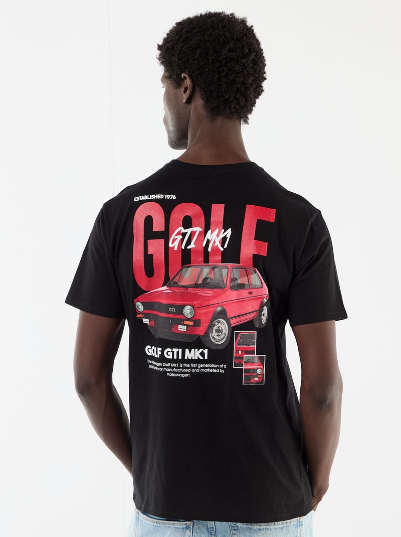 T-shirt ter ere van de 'Golf GTI' van 'Volkswagen' Zwart - Kiabi