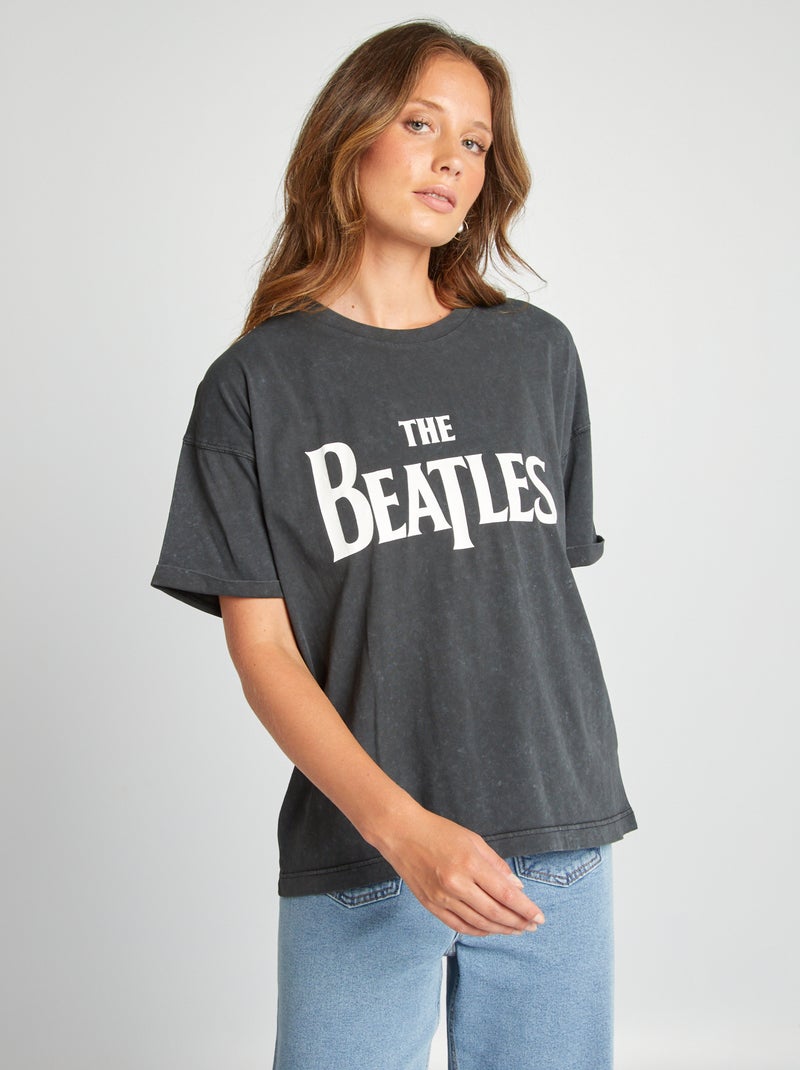 T-shirt 'The Beatles' GRIJS - Kiabi