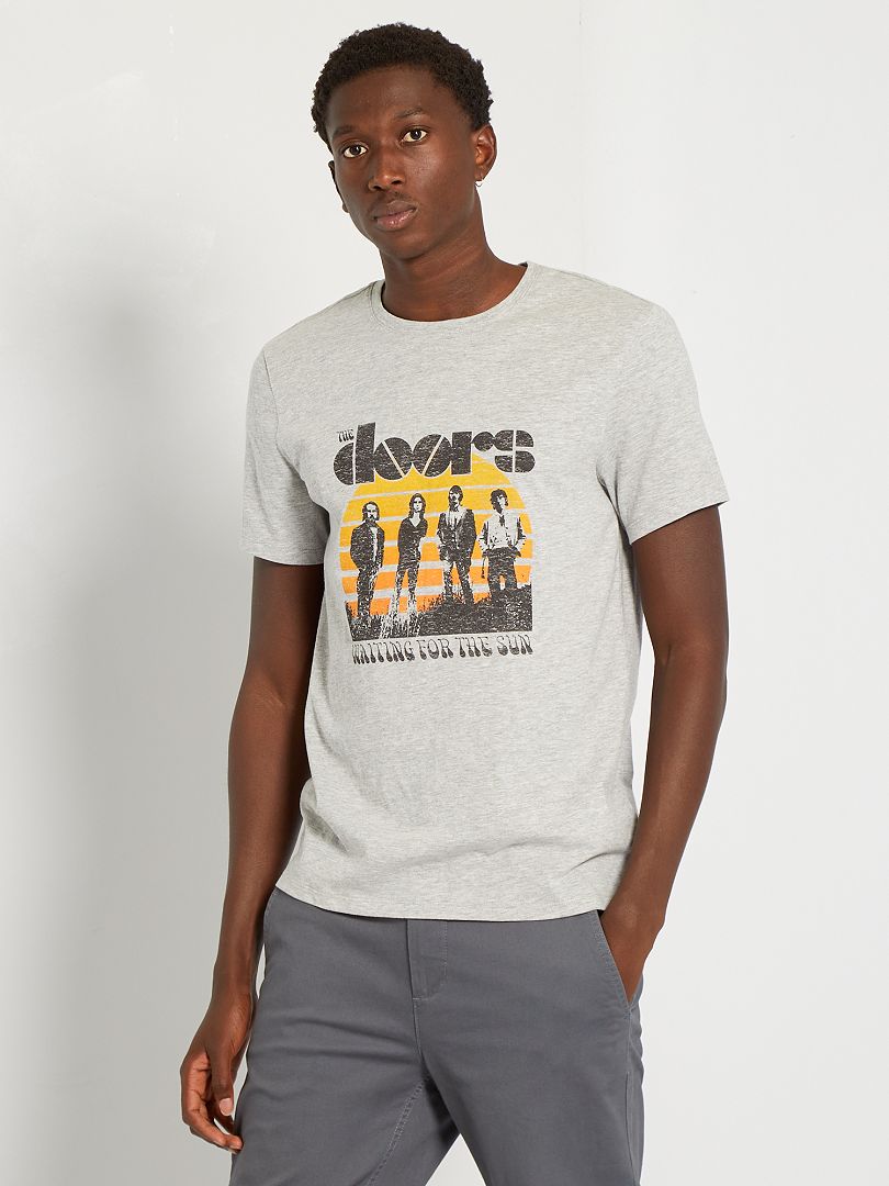 T-shirt 'The Doors' GRIJS - Kiabi