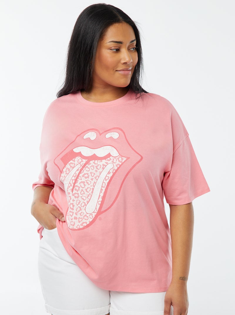 T-shirt 'The Rolling Stones' manches courtes BLANC - Kiabi