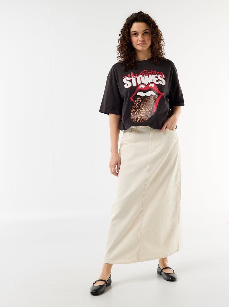 T-shirt 'The Rolling Stones' Zwart - Kiabi