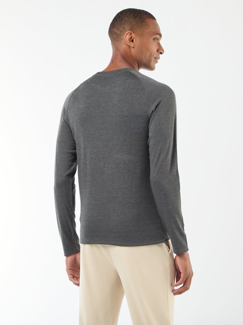 T-shirt thermique Gris - Kiabi