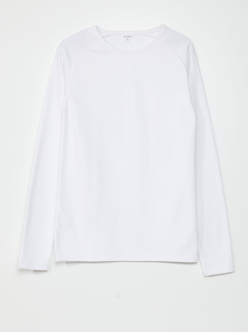 T-shirt thermorégulant - Toujours + de chaleur blanc - Kiabi