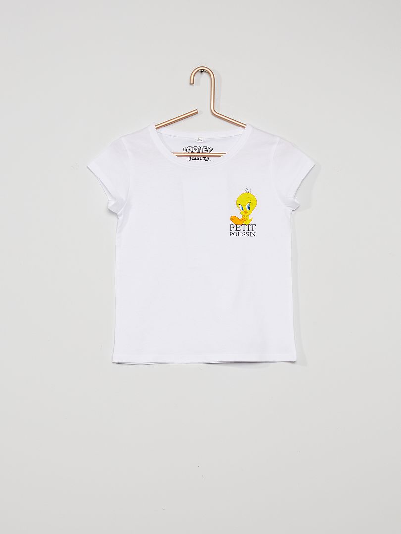 T-shirt 'Titi' de 'Looney Tunes' blanc - Kiabi