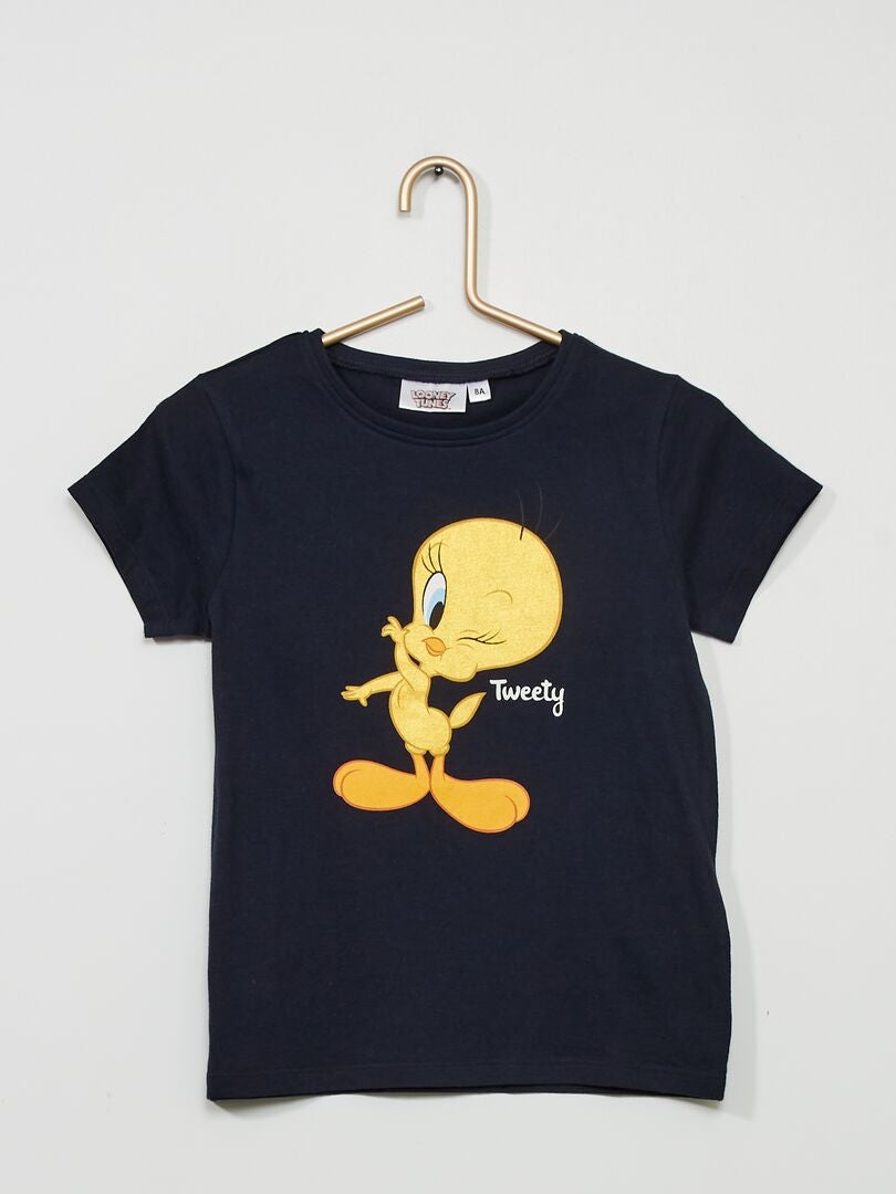 T-shirt 'Titi' 'Looney Tunes' bleu marine - Kiabi