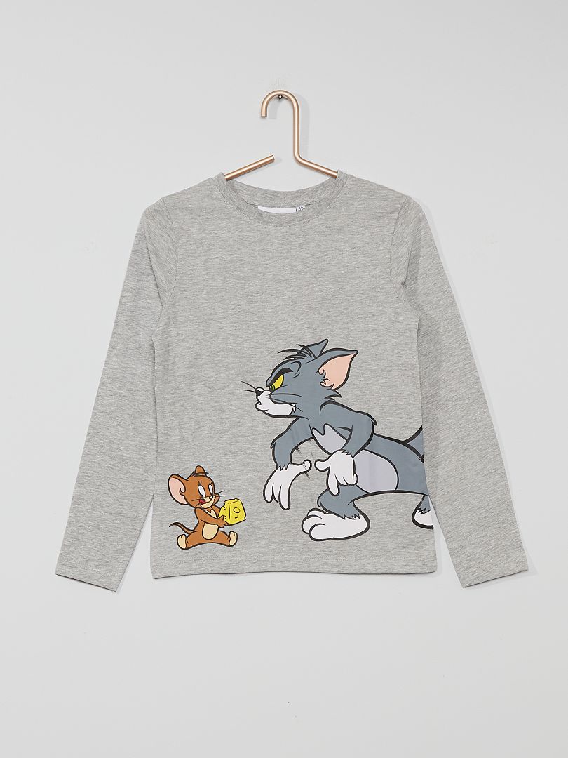 T-shirt 'Tom et Jerry' gris - Kiabi