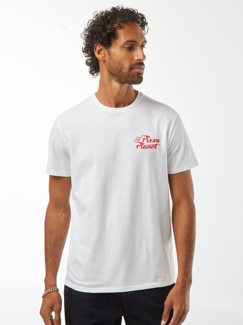 T-shirt 'Toy Story' 'Pizza Planet' manches courtes Blanc - Kiabi