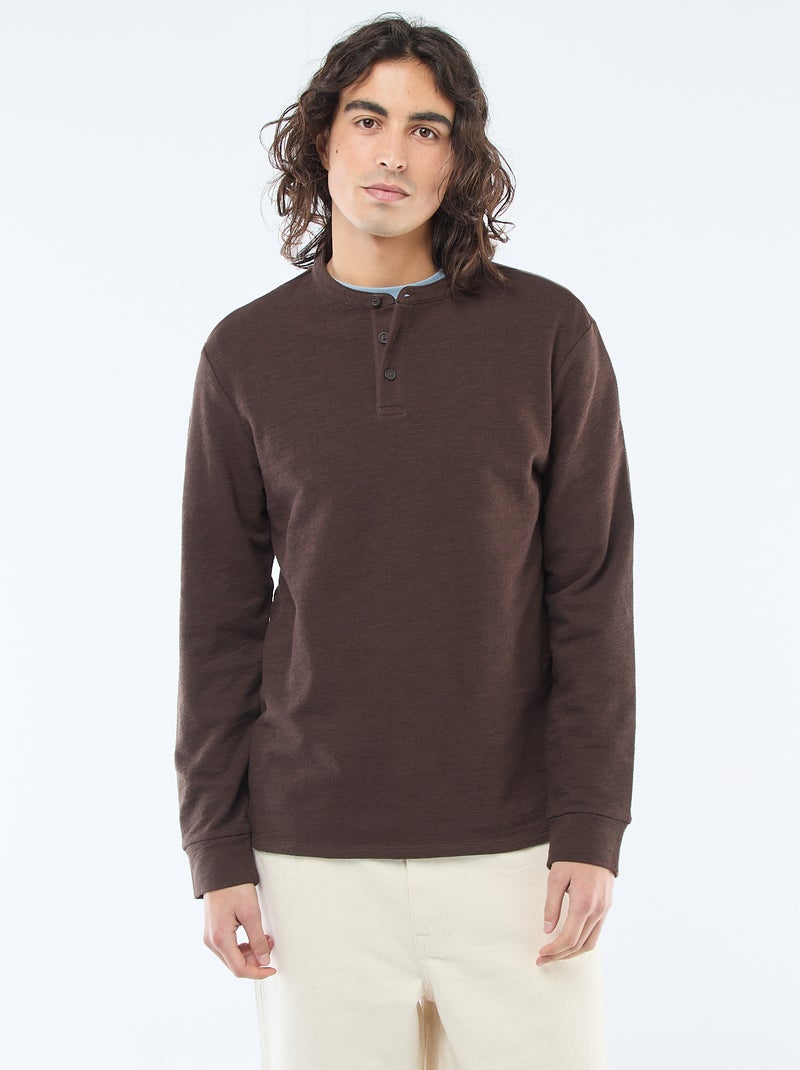 T-shirt tuniek regular fit Bruin - Kiabi