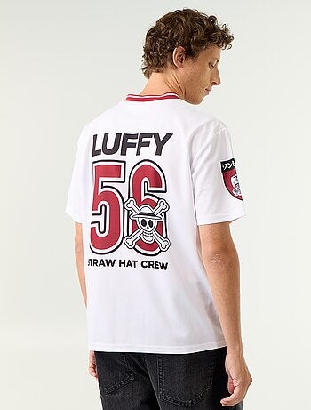 T-shirt type sport 'One Piece' 'Luffy' à manches courtes