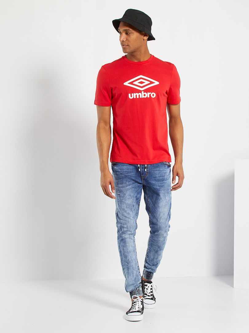 T-shirt 'Umbro' rouge - Kiabi