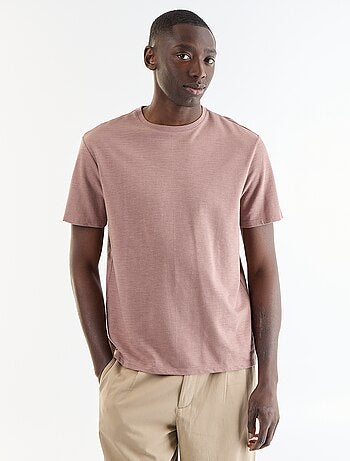 T-shirt uni à col rond homme