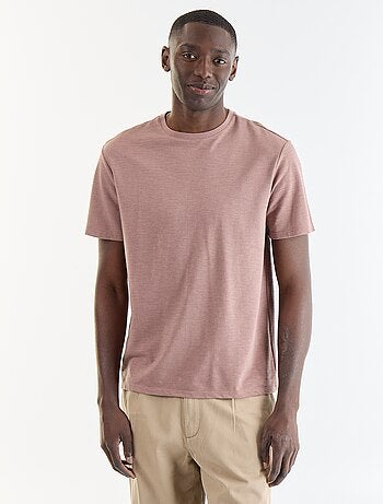 T-shirt uni à col rond homme