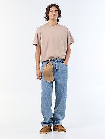 T-shirt homme uni à col rond