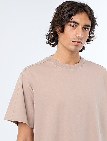 T-shirt homme uni à col rond