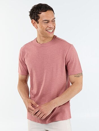 T-shirt uni à col rond homme