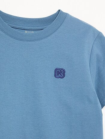 T-shirt uni à manches courtes enfant - Kiabi