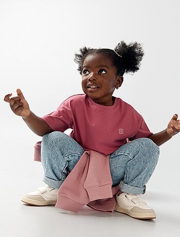 T-shirt uni à manches courtes enfant - Kiabi