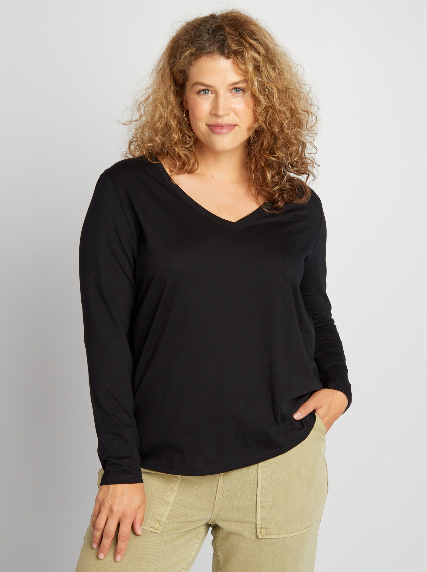 T shirt grande taille femme Debardeur grande taille pas cher Kiabi