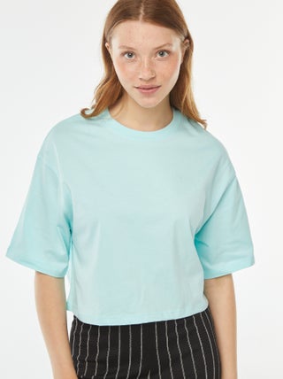T-shirt uni coupe courte manches courtes
