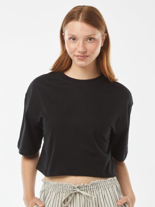 T-shirt uni coupe courte manches courtes