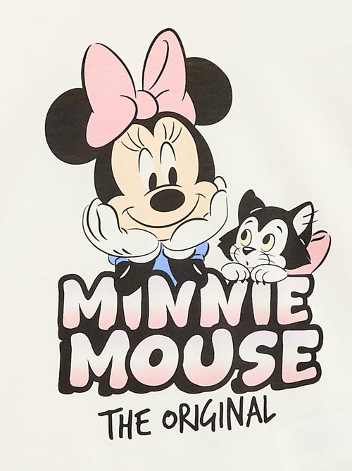 T-shirt uni 'Disney' 'Minnie' en coton - Kiabi