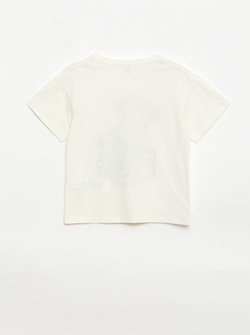 T-shirt uni 'Disney' 'Minnie' en coton - Kiabi