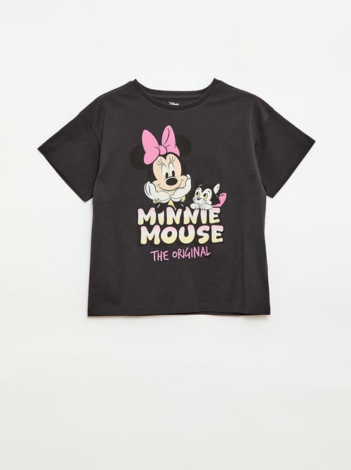 T-shirt uni 'Disney' 'Minnie' en coton - Kiabi