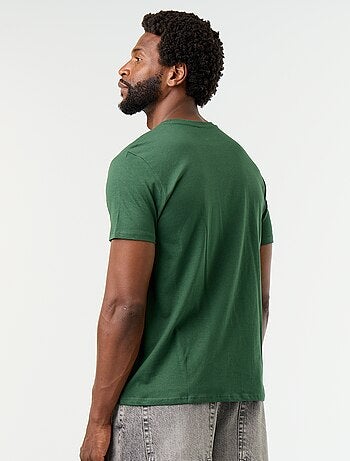 T-shirt en jersey uni à col rond pour homme