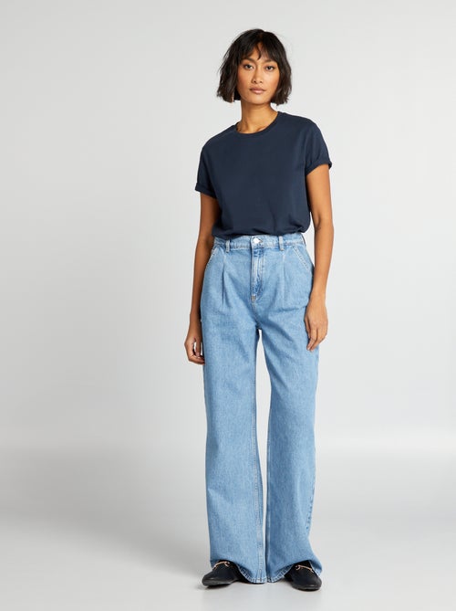 T-shirt uni en jersey - Kiabi