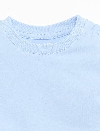 T-shirt uni en jersey coton