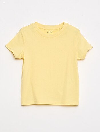 T-shirt uni en jersey coton