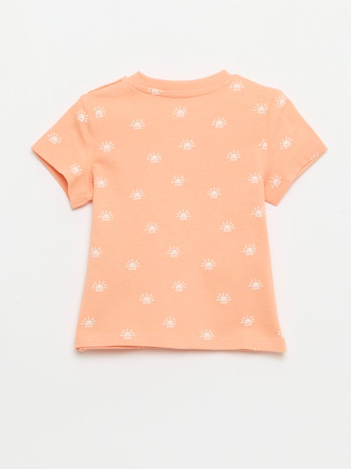 T-shirt uni en jersey coton - Kiabi