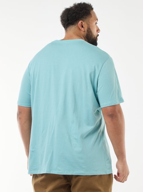 T-shirt uni en maille jersey - Kiabi