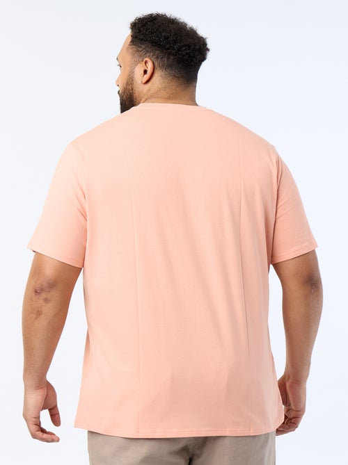 T-shirt uni en maille jersey - Kiabi